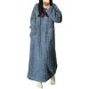 YoiTs Abito da Notte in Velluto Corallo Invernale, Camicia da Notte, Abito da Pigiama in Flanella da Donna Extra Lungo, Pigiama in Pile da Donna (Blue,XL)