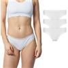 Snocks Tanga da donna con pizzo in cotone biologico - traspirante e confortevole, non segna - biancheria intima sexy e slip per donne - Tanga per donne - Taglia XS - 4XL, Bianco, M