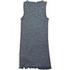 RAGNO Canotta spalla larga lana merino e seta inserto in pizzo art. 70183/2-3, Grigio