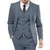 Generic Abito da Uomo in Tweed a Spina di Pesce, 3 Pezzi, da Cerimonia, Smoking con Revers a Lancia