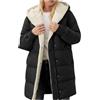 RUITOTP Cappotto Donna Invernale Lungo Impermeabile Giacca con Cappuccio Parka Cappotti Ispessito Caldo Sherpa Elegante Piumino Antivento Outdoor
