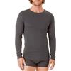 SalGiu Maglia Intima Taglie Forti Uomo (2 Pezzi) 100% Caldo Cotone Manica Lunga Girocollo Felpata Invernale Bianca Nera Blu Grigio (IT, Testo, 3XL, Regular, Regular, 2 Grigio)