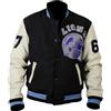 HIDE CRAFTS New Hills Cop Axel Foley Varsity Jacket | Letterman Bomber Venom Detroit Beverly Lions Giacca, Nero e bianco, Medium