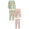 NEXT Ragazza Confezione da 2 Pigiami Comodi a Maniche Lunghe in 100% Cotone con Principesse Disney Rosa 3 Anni-4 Anni