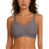 SHEKINI Reggiseno Donna Senza Ferretto Push Up Imbottito Bralette Senza Cuciture Seamless Comodo T-Shirt Invisibile Classico Bustier Supporto Forte per Seni Normali e Grandi