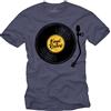 MAKAYA Maglietta con Stampa - Regalo Uomo Musiali Rock Electro Dj Blu S