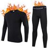 Gavena Intimo Termico Bambino Biancheria in Pile Bambini Theraml Manica Lunga Maglia Lunghe Funzionale Set Ragazzi Intimo Calcio Bambini per Sci Sport Corsa(Nero con Vello,9-10 Anni)