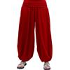 SAVARI | Pantaloni a Sbuffo con Tasche | Modello Aladin | Harem | Stile Orientale, Ampio, Lungo e Confortevole | Ideale per Lo Yoga | Donne e Uomini | Grigio, Bianco, Vino, Nero, Blu Navy | S-3XL