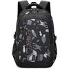 Amythe Zaino Scuola Media e Superiore per Adolescenti- Zainetto Casual da Uomo Moda Zaini Porta pc, Borsa Scuola Elementari per Ragazzi Ragazze dai 10 Anni in su -Nero