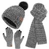 Bequemer Laden Cappello Berretto PON PON Sciarpa Guanti Donna Invernali