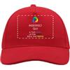 Teetaly Cappellini Personalizzati con Stampa e Ricamo, Foto, Testo, Logo 100% Cotone (Rosso - 5 Pezzi)