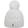 McBURN Giant Berretto con PON Donna - Made in Italy Beanie Invernale Berretti Pompon Lavorato a Maglia Risvolto, Fodera, Fodera Inverno Autunno/Inverno - Taglia Unica Bianco Crema