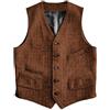 Solovedress Gilet in lana formale Regular Fit gilet tuta gilet per matrimonio Groomsmen