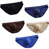 Faringoto Slip ultra leggeri e traspiranti in seta ghiaccio da uomo, micro rete traspirante, biancheria intima per il relax notturno, L