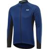 ARSUXEO Maglia da Ciclismo da Uomo Manica Lunga Top da Ciclismo con Cerniera Completa e 3 Tasche Profonde Camicia da Bici 6030 Blu Scuro L