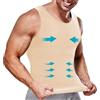 Junlan Compressione Shapewear Canotta Contenitiva Snellente Intimo Modellante Dimagrante Fascia Pancia Sportivo Fitness Canottiera Maglia Contenitiva Uomo (Small, Beige)