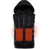 FGUUTYM Gilet riscaldato invernale leggero con cappuccio da uomo e da donna, abbigliamento riscaldato, leggero, con USB, 3 livelli di riscaldamento 9, area di riscaldamento regolabile, per escursioni