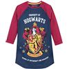 Harry Potter Camicia da Notte Bambina | Vestaglia Notte Gryffindor Manica Lunga | Pigiama Hogwarts per Bambini Multicolore 8-9 Anni