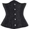 OPLERT Corsetto in raso con lacci sottoseno da donna, corsetto sottoseno, modellante, bustino