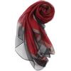 LumiSyne Donna Sciarpa In Seta Foulard Chiffon Tinta Unita Tulle Patchwork Con Bordi Dorati Scintillanti Leggero Sciarpa Lunga Elegante Scialle Stola Per Abito Da Sera Matrimonio Prom Festa
