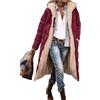 Edelaura Cappotto Lungo Invernale per Donna in Piuma Tinto Unito Antivento e in Pile Elegante con Maniche Lunghe e Tasche Parka Reversibile Caldo e Spesso per Il Tempo Libero