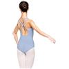 Arabesque - Body da danza classica da donna, con spalline per spaghetti Celeste. S