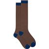 Gallo Calze Lunghe Uomo Cotone Blu Righe Windsor Lungo 40/45 32123