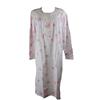 Linclalor Camicia da Notte in Maglina di Puro Cotone Manica Lunga Spalla Raglan Taglie Forti Art.74446bis (54, Lilla-Confetto)