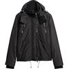 Superdry Mountain Windcheater Giacca da uomo, nero, XXL