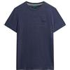 Superdry Essential Logo EMB Tee Maglietta da Uomo, Dark Indigo Blue Marl, S