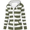 Cocila Felpa da Donna con Cerniera Grande Felpa A Righe Maniche Lunghe Tasca Anime Marrone Felpe Donna Cotone S Halloween Ragazza Stitch con Cappuccio Invernale Primaverili Bianca Pelo Interno