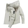 Generico Giacche Softshell Uomo Impermeabile Antivento Cappuccio Cappotto Outdoor Escursionismo Giacche Invernale Uomo