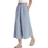 Rapbin Pantaloni da donna estivi 5,146 cm cotone con elastico in vita, a quadri, pantaloni casual e leggeri