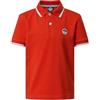 NORTH SAILS Polo Bambino in piqué di Cotone Organico con Dettagli a Righe