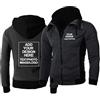 CLMETHE Felpe con Cappuccio da Uomo Personalizzate Felpe con Cappuccio Zip Cappotti Giacche con Foto e Logo Fai da Te Personalizzati Abbigliamento da Lavoro Regalo con Tasche,Dark Gray-XX_l
