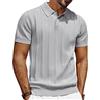 PJ PAUL JONES Polo da uomo a maniche corte, in maglia, con bottone, polo da golf