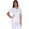 tessile astorino Ricamo 0 - Casacca Sanitaria Unisex Bianca - Giacca Ospedaliera per Uomo e Donna - Divisa per Dentista, Centri Sanitari, Infermiere, Ospedale, Operatore Sanitario (Large)