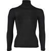 Engel - Maglione da donna a collo alto, 70% lana (kbT), 30% seta