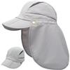 Huakunda Cappello con protezione per il collo staccabile multiuso estivo cappello da sole protezione solare traspirante asciugatura rapida protezione UV