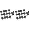 KSJOAIDDE 12 tacchetti per scarpe da calcio, per allenamento e competizioni, colore nero, 8 mm e 11 mm, 2 set di (nero 8 mm 11 mm), 8mm 11mm