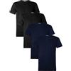 Navigare T-Shirt in 100% Cotone Art.813 Conf. 4 pz Girocollo Ass (2 Nero 2 Blu) XXL