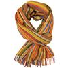Rotfuchs Sciarpa uomo a righe invernali e spina di pesce alla moda diversi colori 100% lana (merino) (190 x 52 cm, marrone)
