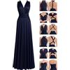 Juvell Abito da Damigella - Abito Infinity Lungo - Abiti da Sera - Top a Fascia Incluso - Vestito Donna Elegante - Boda-Bridesmaid-Baile - 1000 (34-38, Blu Scuro)