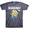 Minions Licenza Ufficiale Whaaa?!? Uomo Maglietta (Blu -Heather)