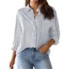NONSAR 9359 Camicia da Donna con Scollo a V Donna
