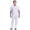 FERRUCCI COMFORT Pigiama Sanitario con Cerniera sul Dorso, Tuta Intera 100% Cotone, Manica Corta, Pantalone Lungo - 9012/3 - per stagioni intermedie, Tessuto Leggero, per Anziani, Alzheimer, Incontinenza (XL, Uomo)
