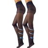 CALZITALY Collant Riposante, Compressione Forte 10mm/Hg, 70 DEN, S, M, L, XL, XXL, 3XL, 4XL, Made in Italy (S, 2 X Blu)