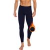 AKKQHH - Pantaloni termici da uomo, lunghi, caldi, in pile, biancheria intima termica invernale, biancheria intima funzionale, pantaloni da uomo, Blu scuro, XL