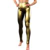 SamHeng Leggings Lucidi da Donna, Leggings Elasticizzati a Vita Alta, Pantaloni da Discoteca Sexy, Pantaloni da Yoga Danza Collant Pantaloni Skinny da Lounge, Pantaloni Slim Fit per Abbigliamento da Discoteca