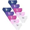 TupTam Mutande Bambina 10 Pezzi - Mutandine Bambina in Cotone Morbido - Ampia Scelta di Colori e Design, Slip/Farfalla Rosa Viola Grigio Blu Scuro, 140-146